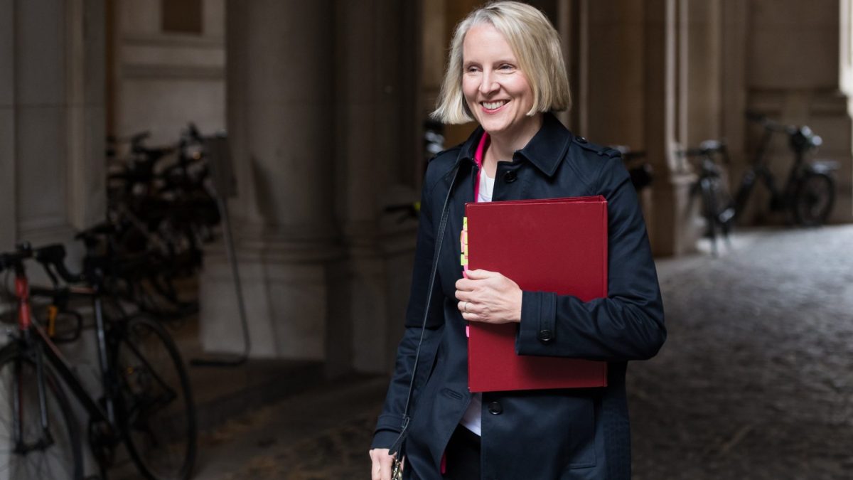 LONDON, UNITED KINGDOM - MAY 19: Secretary of State for Environment, Food and Rural Affairs Emma Reynolds arrives in Downing Street to attend the weekly Cabinet meeting in London, United Kingdom on May 19, 2026. (Photo by Wiktor Szymanowicz/Anadolu via Getty Images)