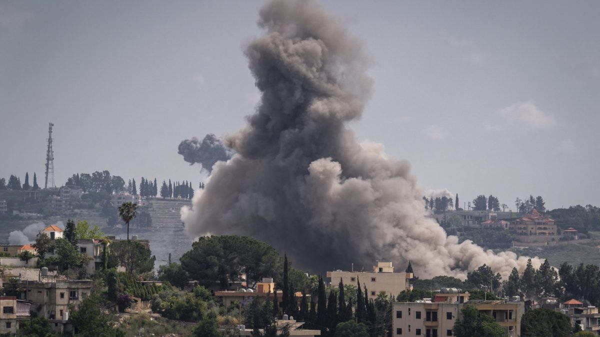 NABATIEH, LEBANON - JUNE 2: Smoke rises after an Israeli airstrike on June 2, 2026 in Nabatieh, Lebanon. Israeli forces have struck targets in Nabatieh, a major city beyond the Litani River, which is recognized as the northern boundary of a buffer zone that's been in place since the 2006 ceasefire between Israel and the Iran-backed Hezbollah group. In recent days Israel has issued evacuation orders for residents across much of southern Lebanon, as it says it's expanding ground operations to strengthen its military position against Hezbollah, in a move that marks a significant escalation in the conflict. Israeli Prime Minister Benjamin Netanyahu has been under international pressure, including from U.S. President Donald Trump, to engage in a new ceasefire agreement with Hezbollah. (Photo by Adri Salido/Getty Images)