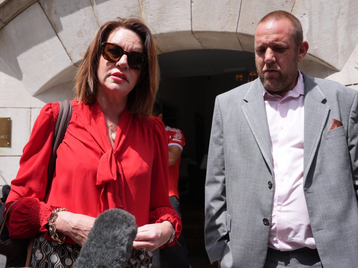 Emma Webber, the mother of Barnaby Webber, stands with Darren Coates, a son of Ian Coates, as they speak to the media outside the Nottingham Inquiry at Mary Ward House in London, for the final day of the inquiry into the Nottingham attacks. Valdo Calocane, who had been diagnosed with paranoid schizophrenia, killed University of Nottingham students Barnaby Webber and Grace O'Malley-Kumar, both 19, and caretaker Ian Coates, 65, and attempted to kill three more people in Nottingham in June 2023. Picture date: Friday June 5, 2026. PA Photo. Photo credit should read: Lucy North/PA Wire
