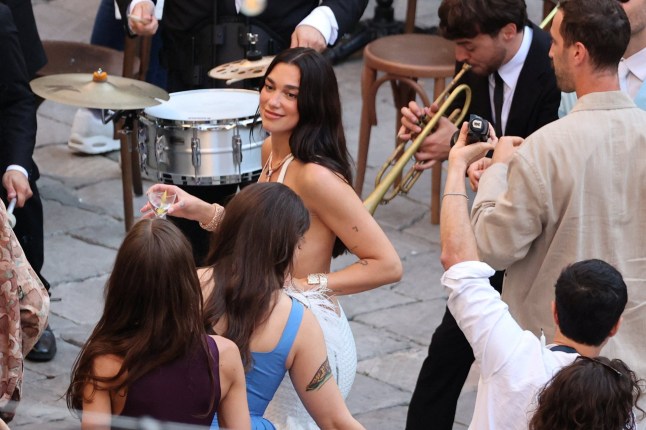 Singer Dua Lipa attends wedding festivities following her marriage to actor Callum Turner, in Palermo, Italy, June 5, 2026. REUTERS/Igor Petyx