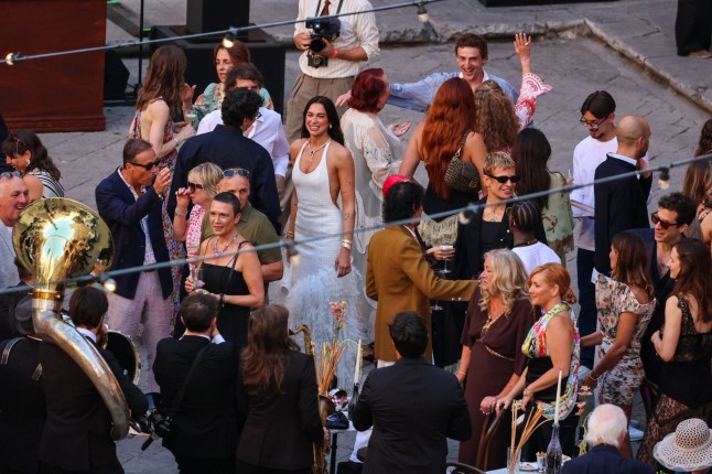 Singer Dua Lipa attends wedding festivities following her marriage to actor Callum Turner, in Palermo, Italy, June 5, 2026. REUTERS/Igor Petyx