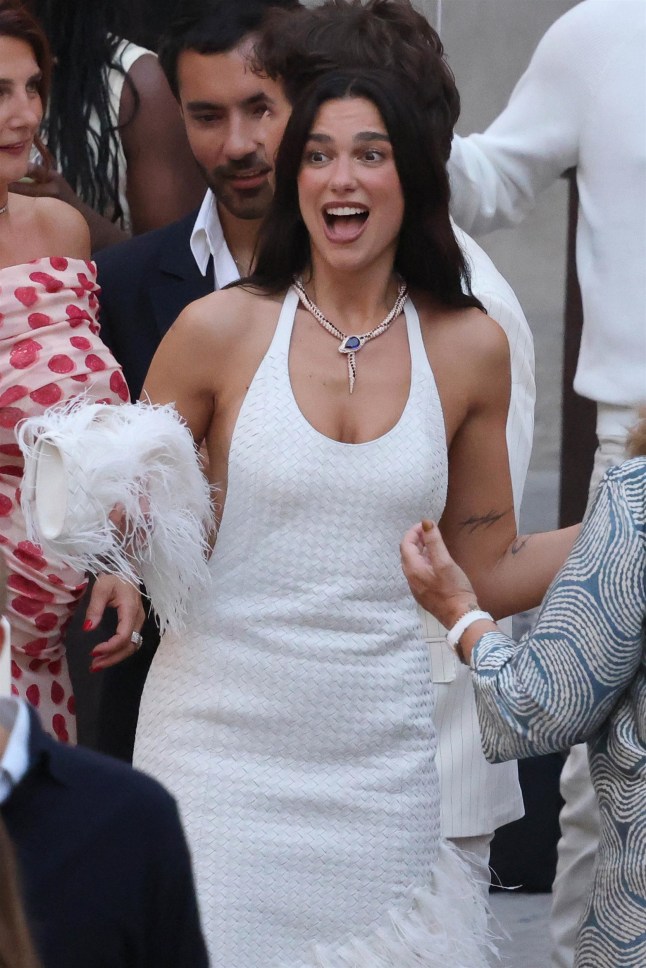 BGUK_3603662 - Palermo, ITALY Dua Lipa and Callum Turner are seen attending a pre-wedding celebration together in Palermo, Italy. Among the guests were: Charli XCX, George Daniel, Joe Alwyn, Grace Gummer, and Troye Sivan. Pictured: Dua Lipa and Callum Turner wedding BACKGRID UK 5 JUNE 2026 BYLINE MUST READ: COBRA TEAM / BACKGRID UK: +44 208 344 2007 / uksales@backgrid.com USA: +1 310 798 9111 / usasales@backgrid.com *Pictures Containing Children Please Pixelate Face Prior To Publication*