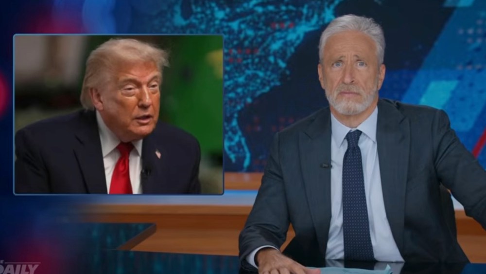 Jon Stewart Calls Trump a 'Man-Baby' for 'Meet the Press' Walk Out