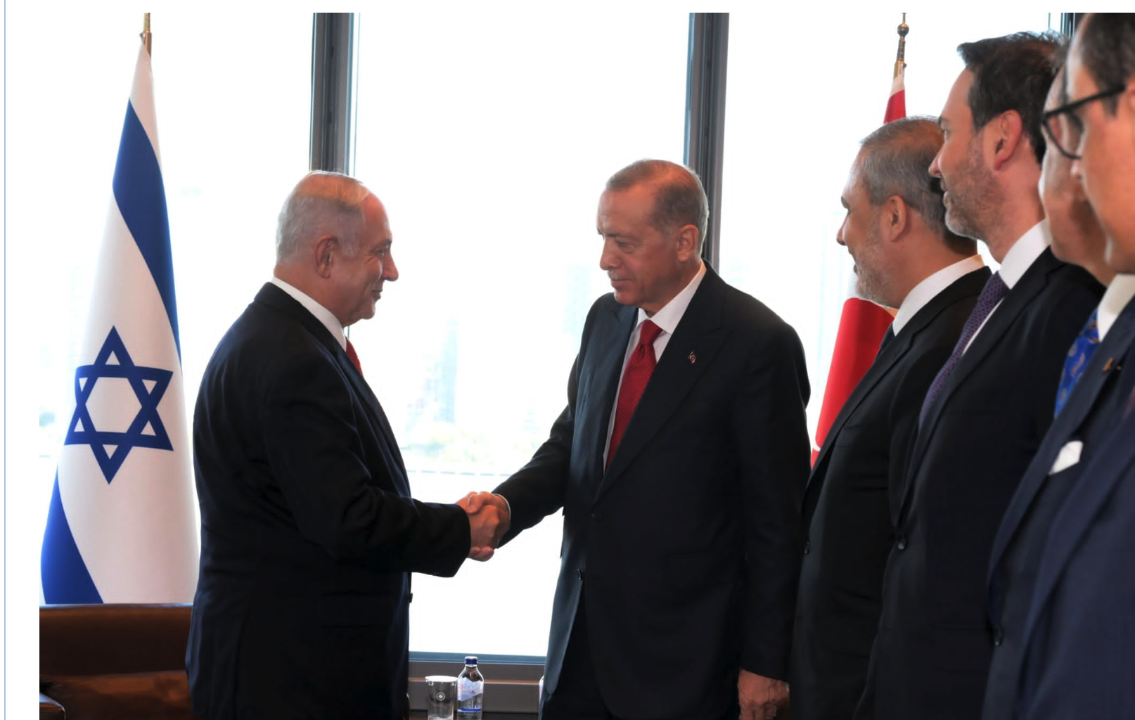 Israel' Benjamin Netanyahu meets Turkey's Recep Tayyip Erdogan in New York, September 2023