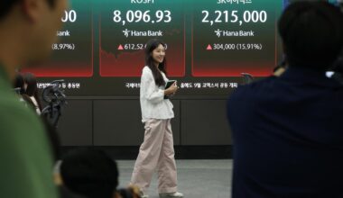 Seoul shares surge over 8 pct on AI confidence, Iran-Israel ceasefire; won sharply up