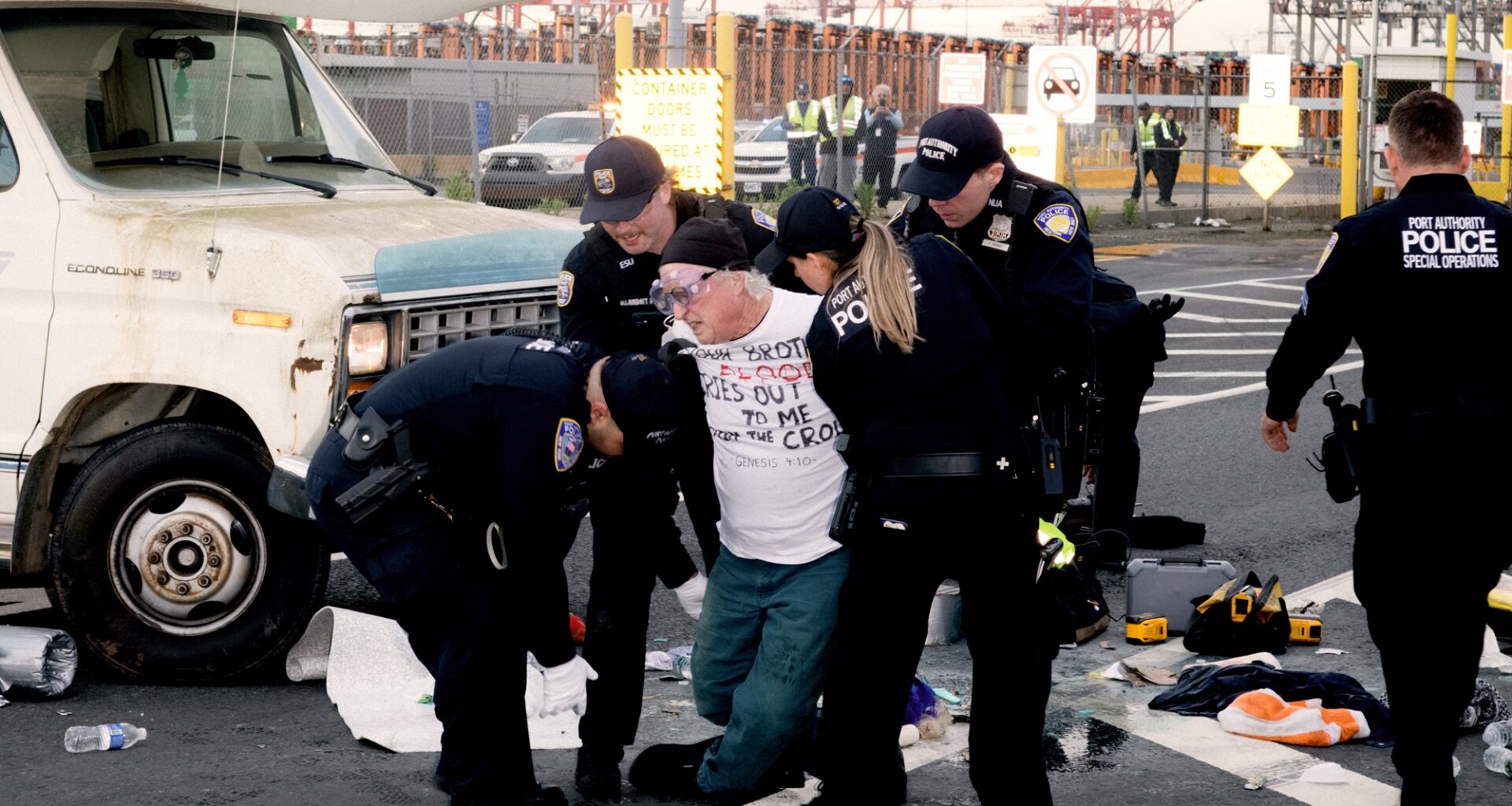 Activists Target U.S. Ports Where Weapons Leave for Israel