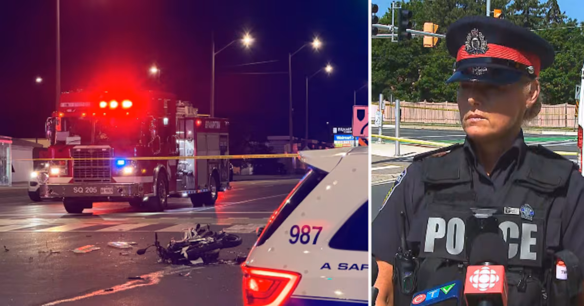 21-year-old motorcyclist killed in Brampton hit-and-run. SUV driver charged with impaired driving - CTV News