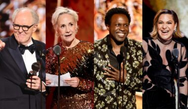 From left: John Lithgow, Laurie Metcalf, Joshua Henry and Shoshana Bean.