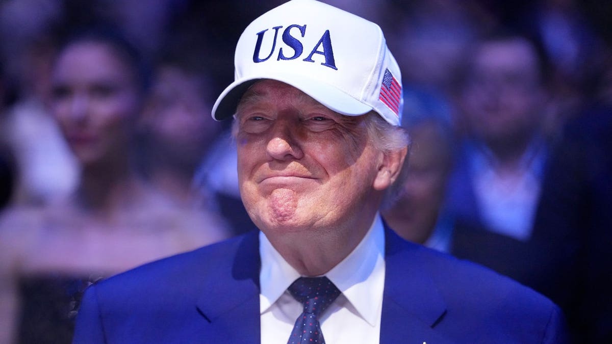trump watching UFC fight
