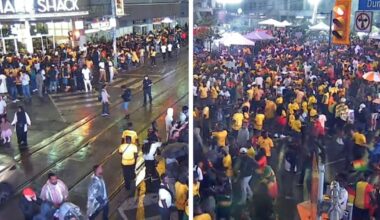 World Cup in Toronto: Ghana fans close Yonge and Dundas to celebrate win