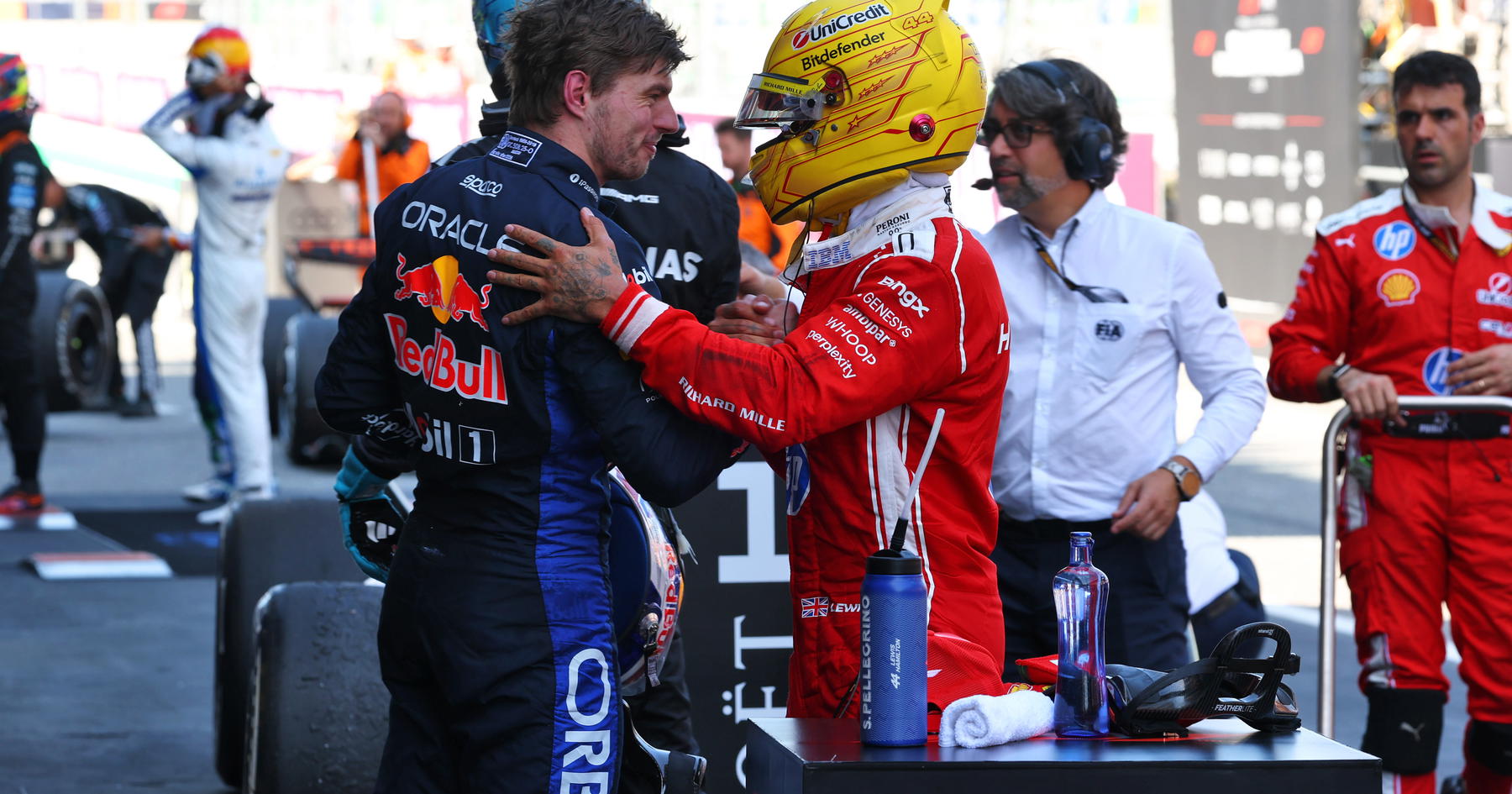 Max Verstappen sends Lewis Hamilton message after 'special moment' victory