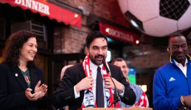 Chants to end Israel heard at Democratic Socialists of America victory party