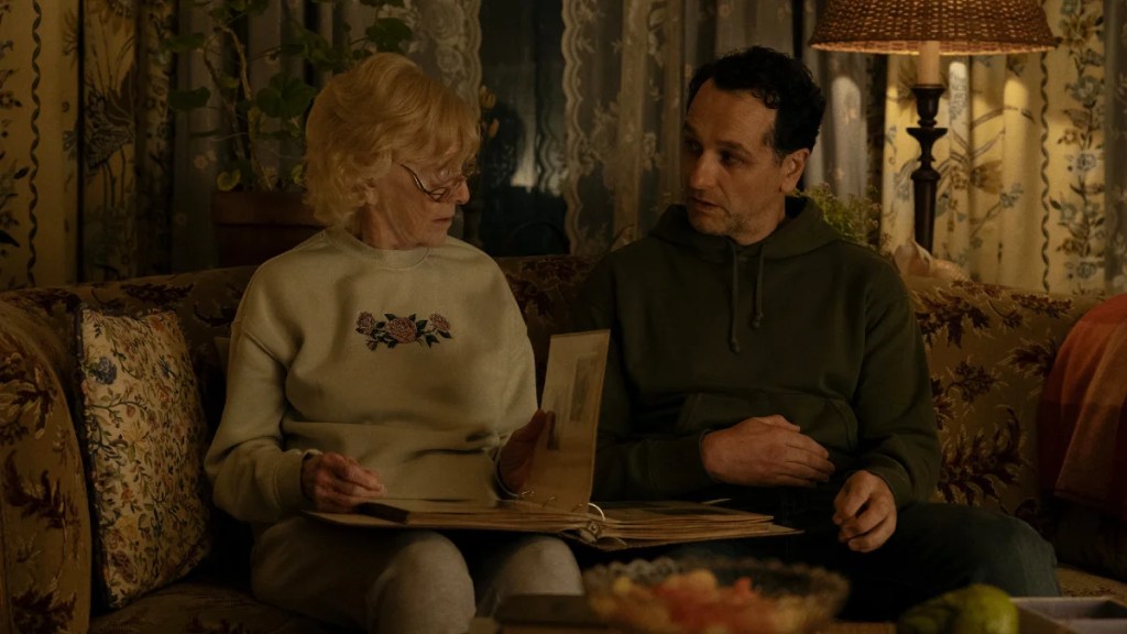 K Callan and Matthew Rhys in "Widow's Bay" Season 1, Episode 10 (Apple TV)