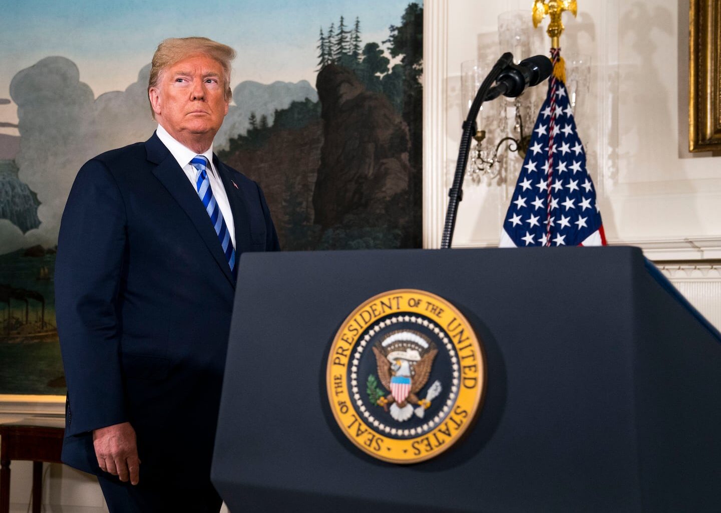 President Trump withdrew the United States from the Iran nuclear deal in 2018.