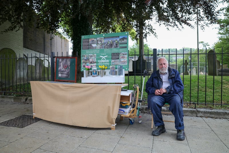 Thomas Wiggins, a Canadian based in Dover who advocates for the Gurkhas. Photograph: Enda O'Dowd