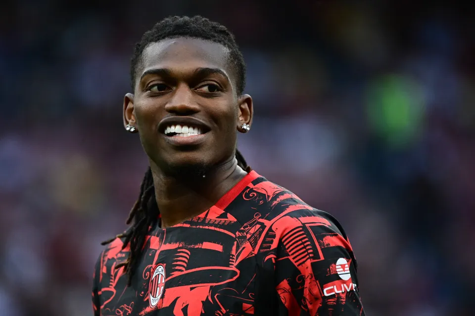 Rafael Leao before the Italian Serie A football match between AC Milan and Cagliari