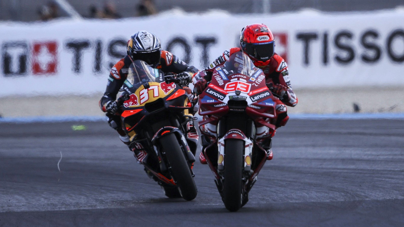Marc Marquez, Pedro Acosta, 2026 Hungarian MotoGP. 