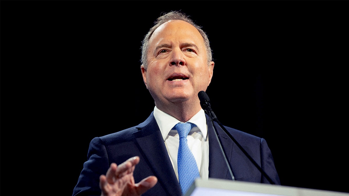 Senator Adam Schiff speaking at the California Democratic Convention in San Francisco