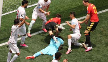 Belgium see red in goalless World Cup draw with Iran in Los Angeles | World Cup 2026