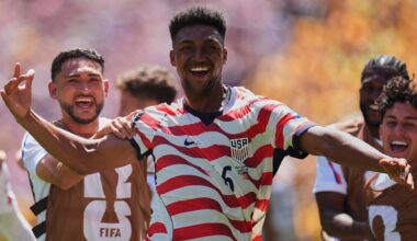 Alex Freeman, son of ex-Packers WR Antonio Freeman, scores in USA's World Cup win over Australia