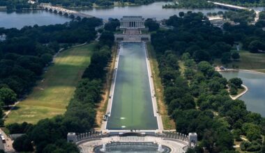 Trump says multiple people have been arrested for allegedly vandalizing Reflecting Pool