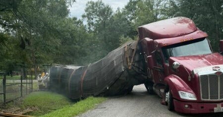 Beehives Truck Crash