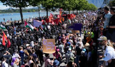 Thousands protest as Trump, other world leaders set to meet for G7 summit | Protests News