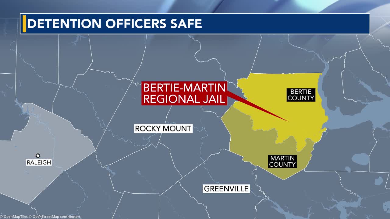 Bertie-Martin jail takeover ends; 2 detention officers safe after being taken hostage :: WRAL.com