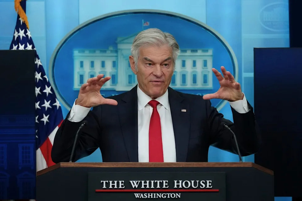 Centers for Medicare and Medicaid Services administrator Dr. Mehmet Oz speaks with reporters in the James Brady Press Briefing Room at the White House, Tuesday, June 2, 2026, in Washington. (AP)