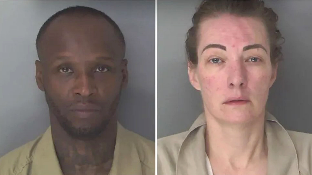 Brittany Baker and Mario Barber mugshots.