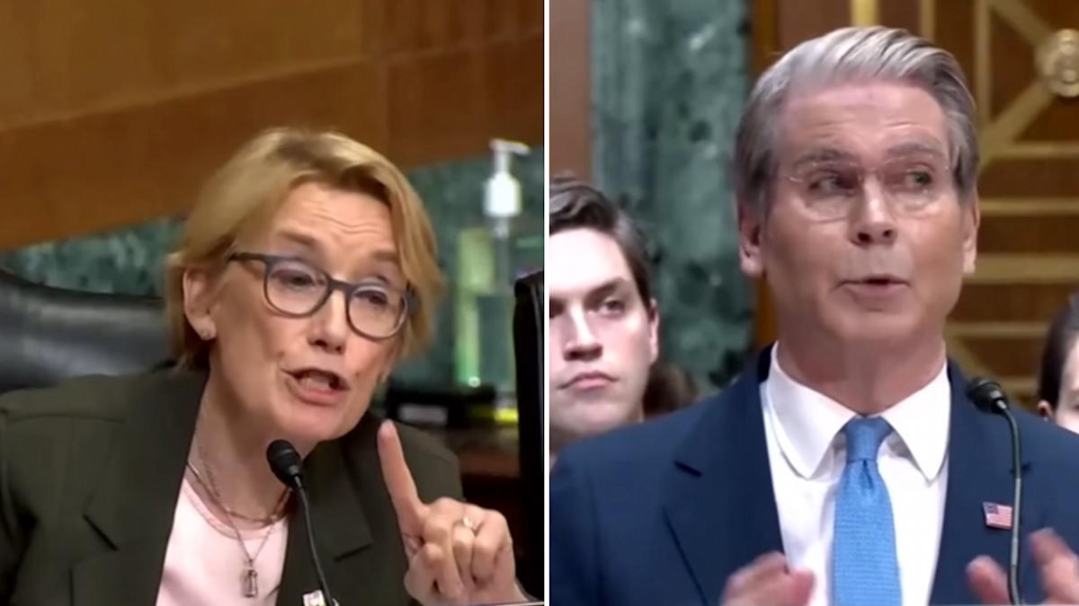 Scott Bessent visibly rattled after getting fact-checked to his face for claiming ‘groceries are going down’ in America
