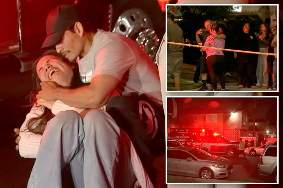 Father and twin sons, 10, shot in 'murder-suicide' at Canoga Park