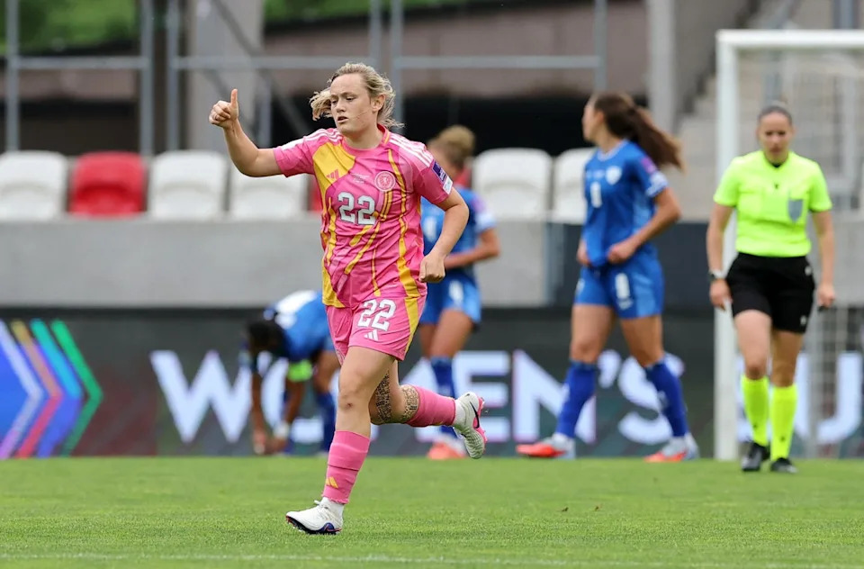 Erin Cuthbert scored but later suffered an injury blow (Reuters)