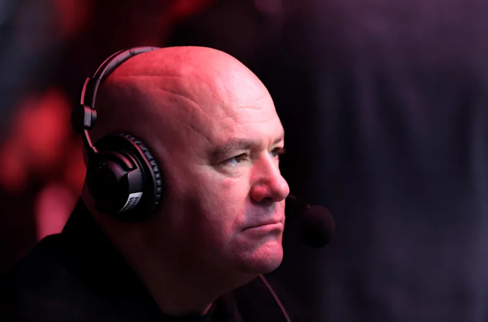 UFC president and CEO Dana White ringside at a recent boxing event (PA)