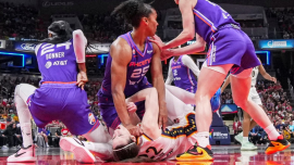 Mercury's Alyssa Thomas suspended one game for putting fist into Caitlin Clark's throat in win over Fever