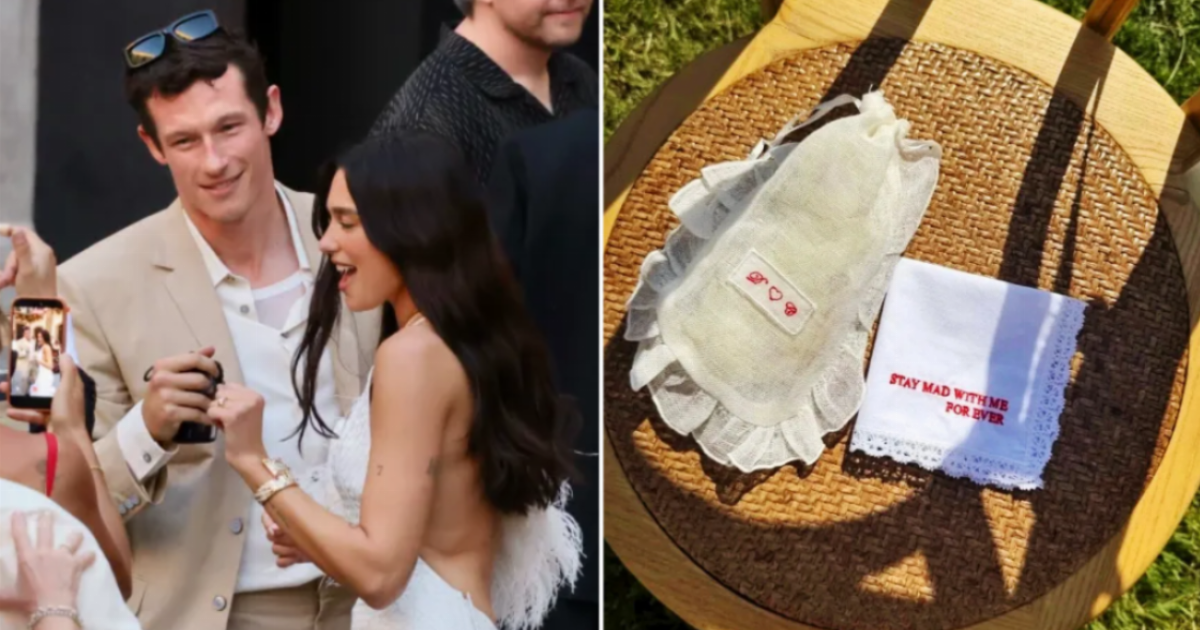 Dua Lipa and Callum Turner serenaded by music icon during 'incredibly emotional' wedding