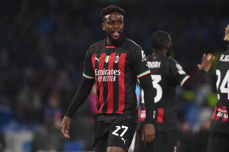Divock Origi in action for AC Milan