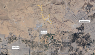 Inside the Iranian missile base hit by Israel near Najafabad