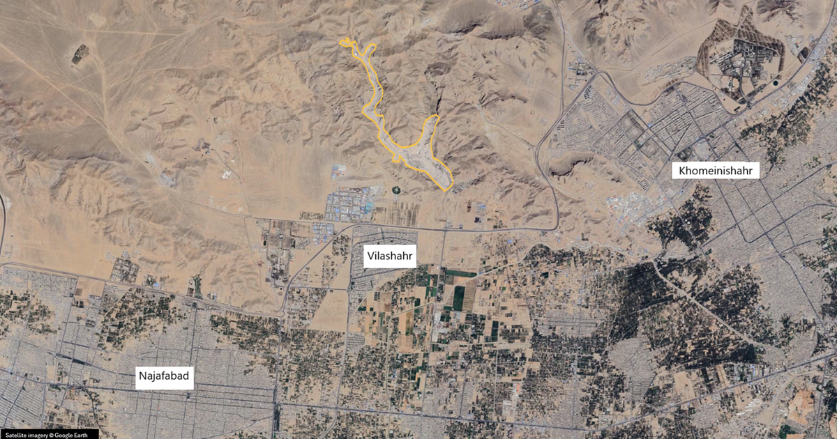 Inside the Iranian missile base hit by Israel near Najafabad