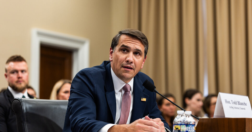 Trump Nominates Blanche for Attorney General, Setting Up Confirmation Fight