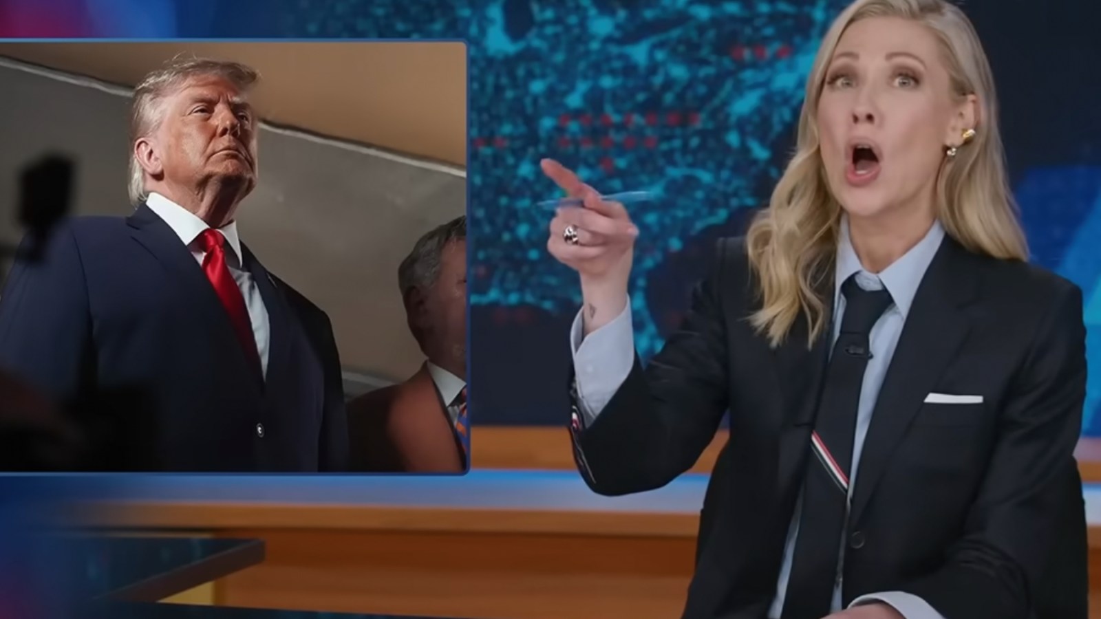 Late-Night Hosts Take Aim at Trump's Knicks Game Appearance