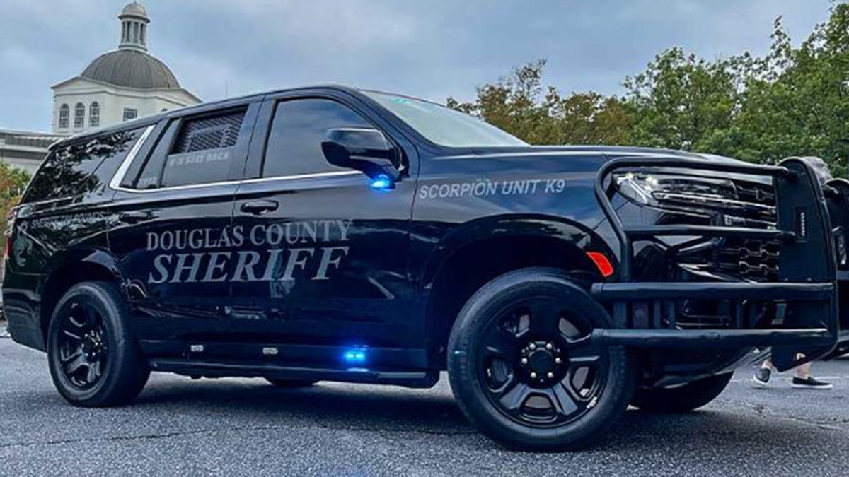 Douglas County Sheriff's Office SUV parked outdoors.