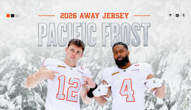 B.C. Lions unveil new 'pacific frost' away uniforms