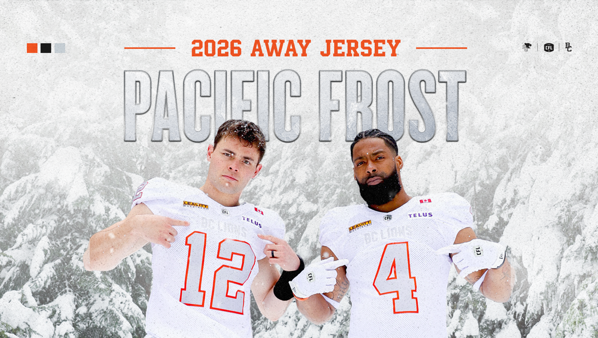 B.C. Lions unveil new 'pacific frost' away uniforms
