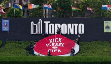 Toronto activists call for FIFA to expel Israel ahead of Canada's opening World Cup game