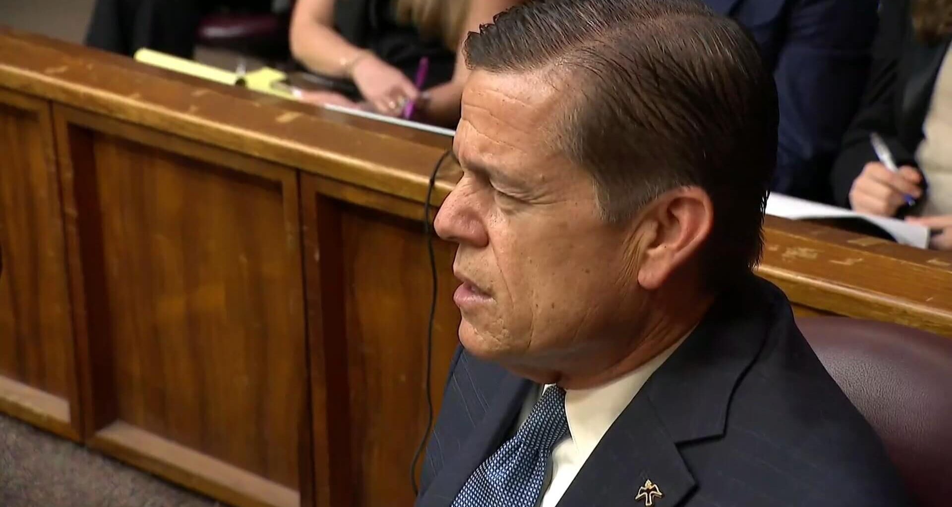 George Pino in court