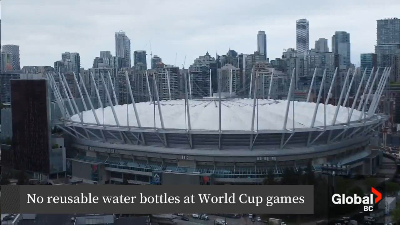 Click to play video: 'No reusable water bottles at FIFA World Cup games'