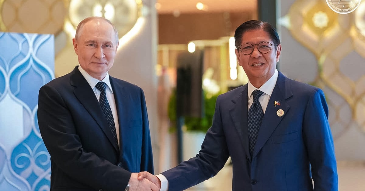 Philippine President Marcos meets with Russian President Vladimir Putin during ASEAN-Russia Summit