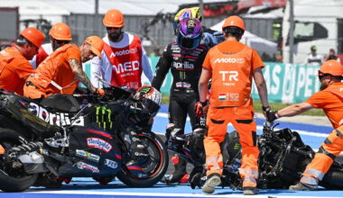 Jorge Martin, Turn 1 accident, 2026 Hungarian MotoGP.