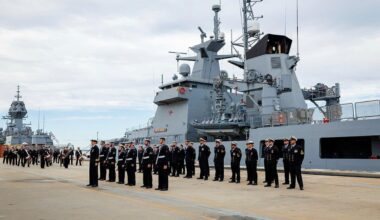 Royal Australian Navy commissions newest offshore patrol vessel HMAS Eyre